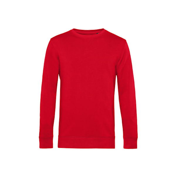 B&C Herr Organic Crew Neck Sweat 3XL Röd Red 3XL