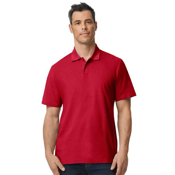 Gildan SoftStyle Double Pique Poloskjorta 4XL Cherry Red Cherry Red 4XL
