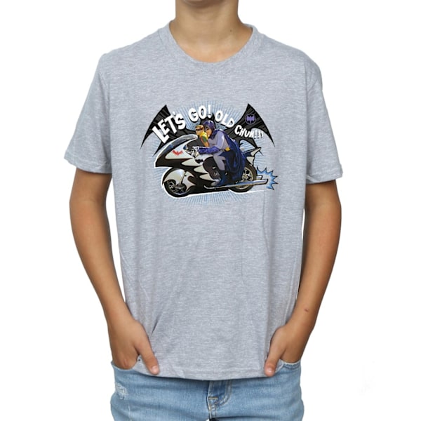 DC Comics Boys Batman TV Series Bat Bike T-Shirt 5-6 år Spor Sports Grey 5-6 Years