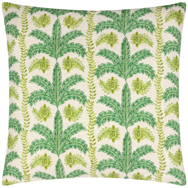 Wylder Patera Palm Print Kuddeöverdrag 43cm x 43cm Grön/Gul Green/Yellow 43cm x 43cm
