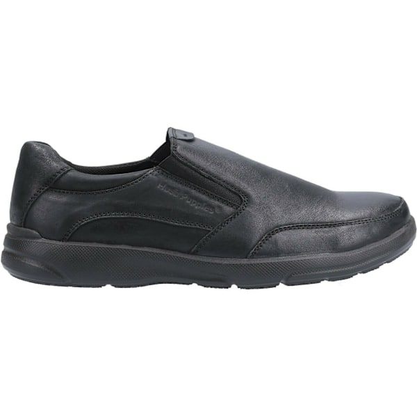 Hush Puppies herr Aaron Slip On lädersko 8 UK svart Black 8 UK