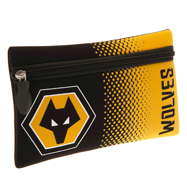 Wolverhampton Wanderers FC Prickig Tonad Pennfodral Storlek: One Size Gul Yellow/Black One Size