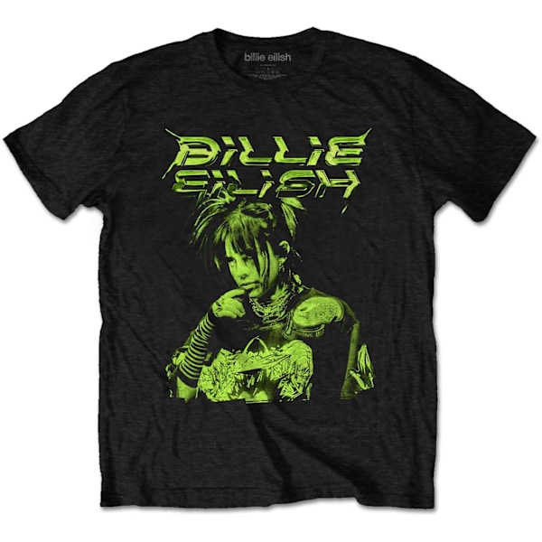 Billie Eilish Unisex Illustration T-Shirt L Svart Black L