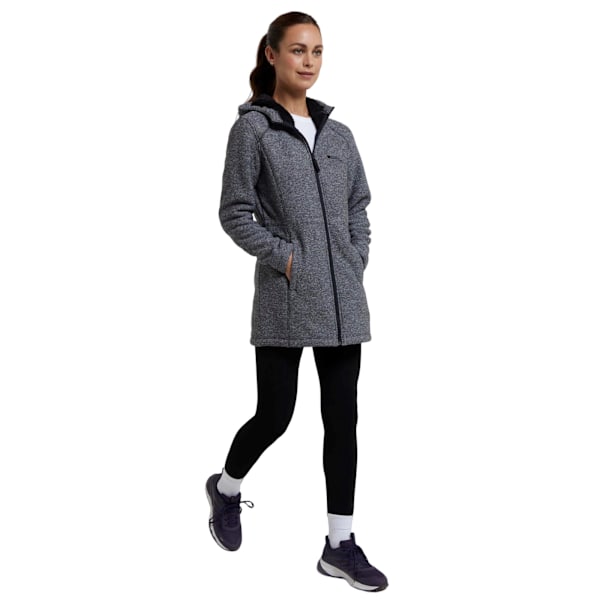Mountain Warehouse Dam Fleecejacka för Kvinnor/Damer Mallaig Longline Black 6 UK