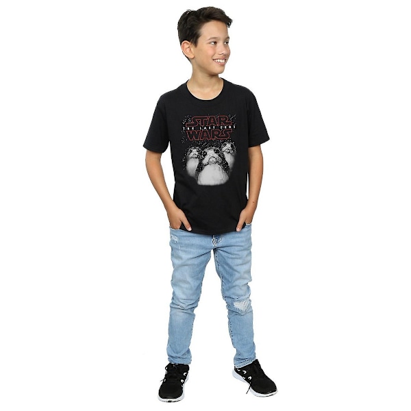 Star Wars: The Last Jedi Boys Porg Bomull T-shirt 9-11 år Bl Black 9-11 Years