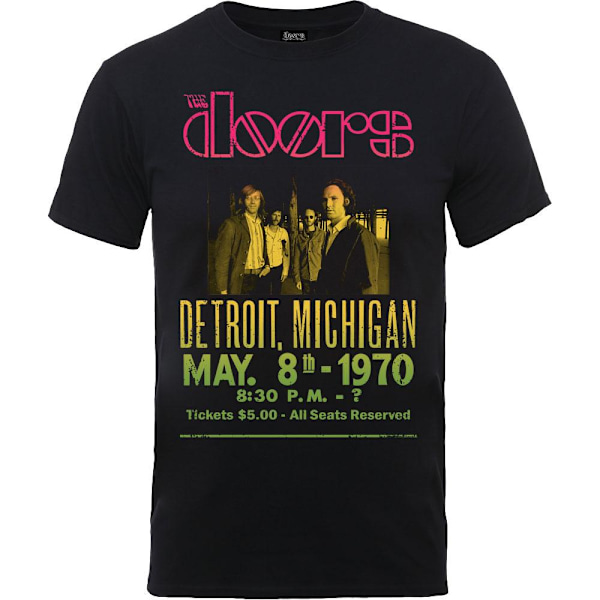 The Doors Unisex Adult Gradient Show Poster Bomull T-shirt M Svart Black M