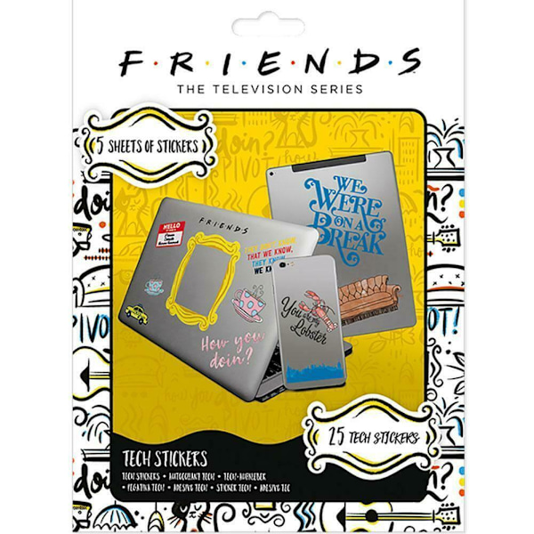 Friends How You Doin Stickers Set (Förpackning med 25) En Storlek Multico Multicoloured One Size