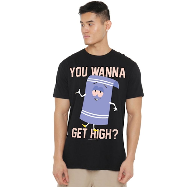 South Park Herr Wanna Get High Towelie T-Shirt 4XL Svart Black 4XL