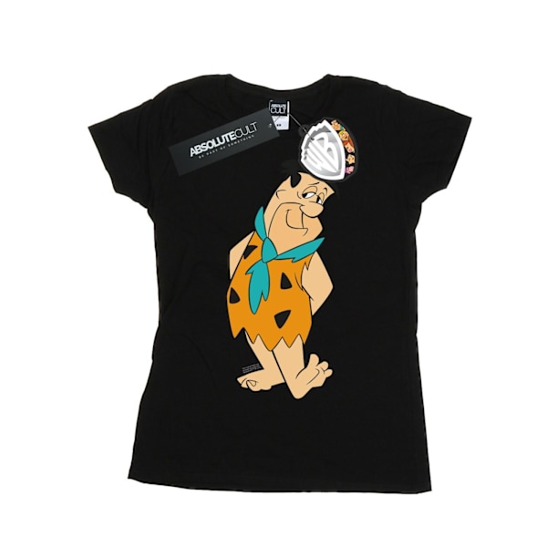 The Flintstones Dam/Damer Fred Flintstone Kick Bomull T-shirt Black M