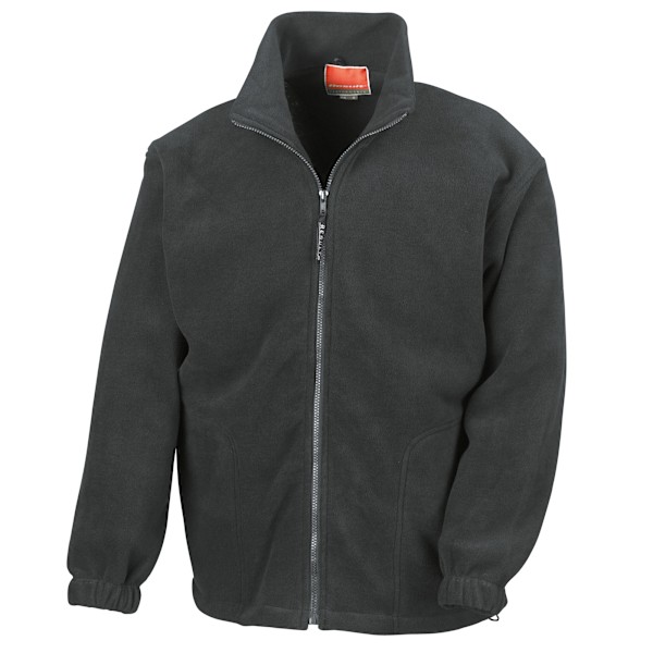 Result Herr Full Zip Active Fleece Anti Pilling Jacka XS Svart Black XS