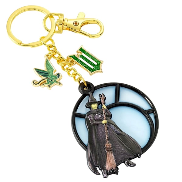 Wicked Window Elphaba Nyckelring Storlek: One Size Svart/Guld Black/Gold One Size