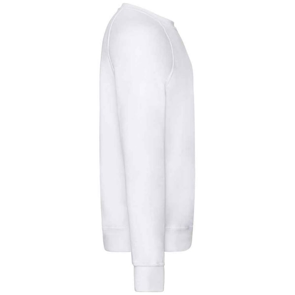 Fruit of the Loom Unisex Lätt Raglan Sweatshirt M White M