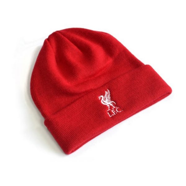 Liverpool FC officiella vuxna stickad mössa One Size Röd Red One Size