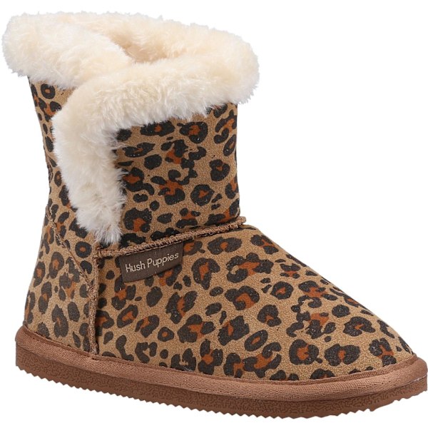 Hush Puppies Flickor Ashlynn Leopardmönstrade Mockasiner i Mocka 13 UK C Leopard 13 UK Child