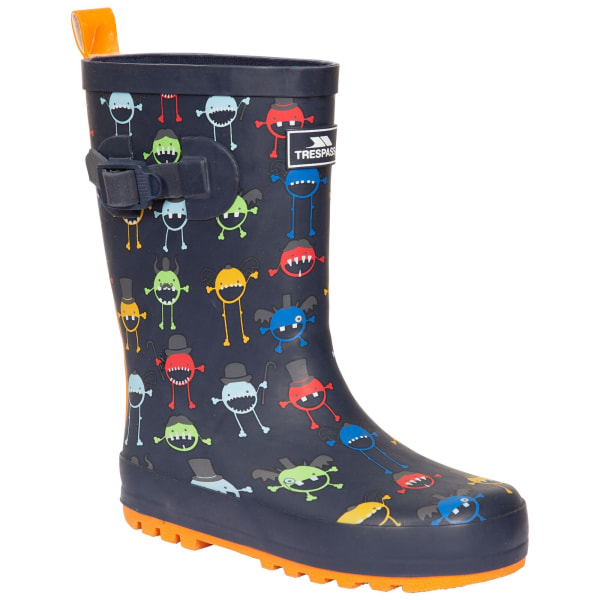 Trespass Childrens/Kids Puddle Monster Wellington Boots 1 UK Mu Multicoloured 1 UK