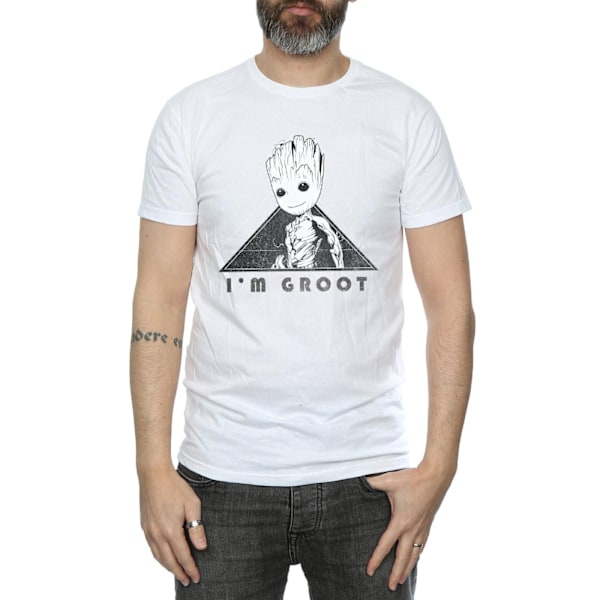 Marvel Herr Guardians Of The Galaxy Vol. 2 Groot Mono Triangle White 3XL