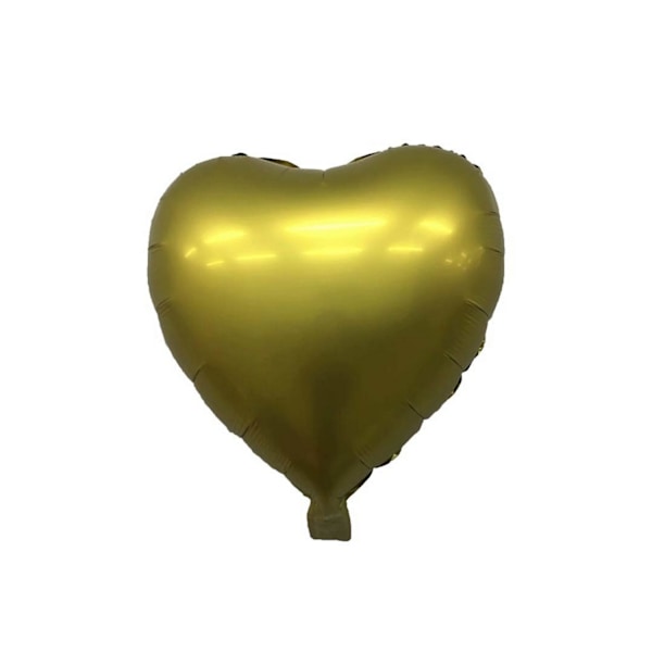 Realmax Hjärtformad Folieballong (10-pack) One Size Guld Gold One Size