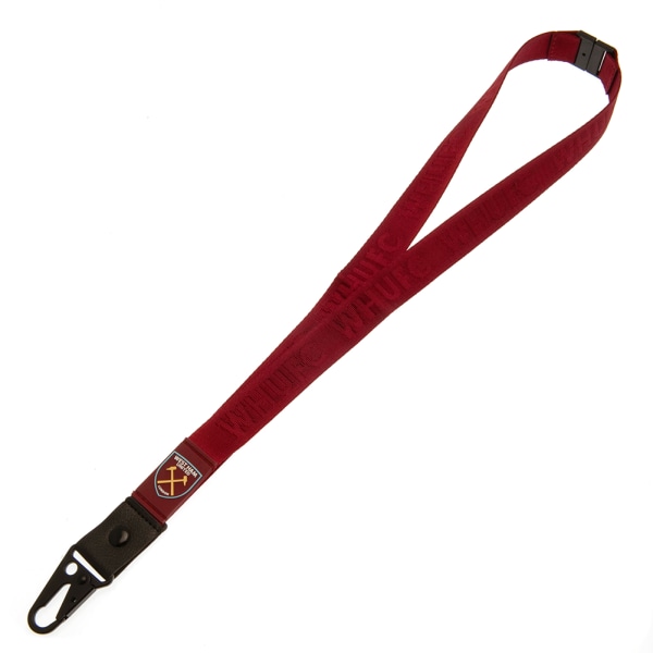 West Ham United FC Deluxe Lanyard One Size Claret Röd Claret Red One Size