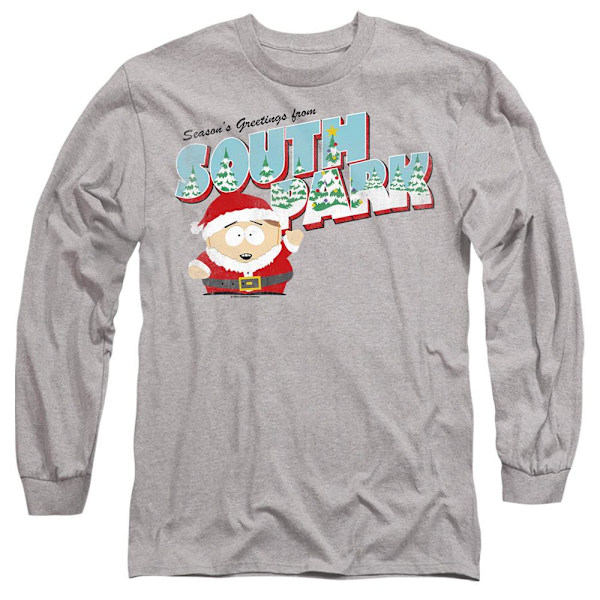 South Park Unisex Vuxen Eric Cartman Jul T-shirt L Sport Sport Heather L