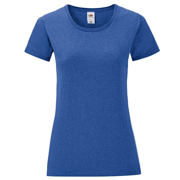 Fruit of the Loom Dam/Kvinnors Ikoniska Heather T-shirt 16 UK Ro Royal Blue 16 UK