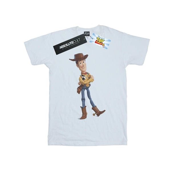 Disney Girls Toy Story 4 Sherrif Woody Bomull T-shirt 7-8 år White 7-8 Years