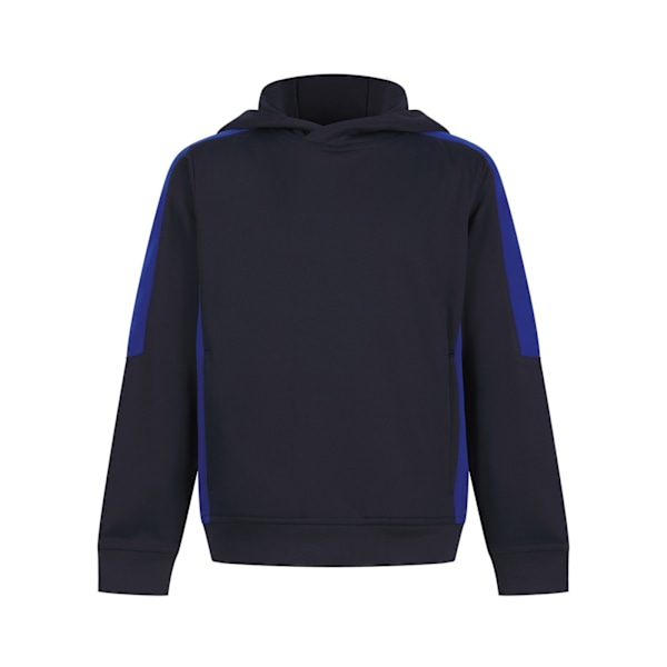 Finden & Hales Barn/Barn Team Kontrast Hoodie 11-12 År Navy/Royal Blue 11-12 Years