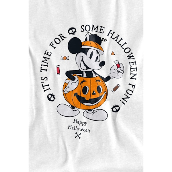 Disney Barnkläder/Barn Pumpa Kostym Mickey Mouse T-shirt 5-6 White 5-6 Years