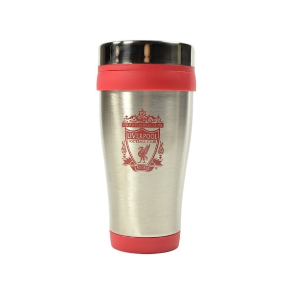 Liverpool FC Executive Metallic Resemug En Storlek Silver/Röd Silver/Red One Size