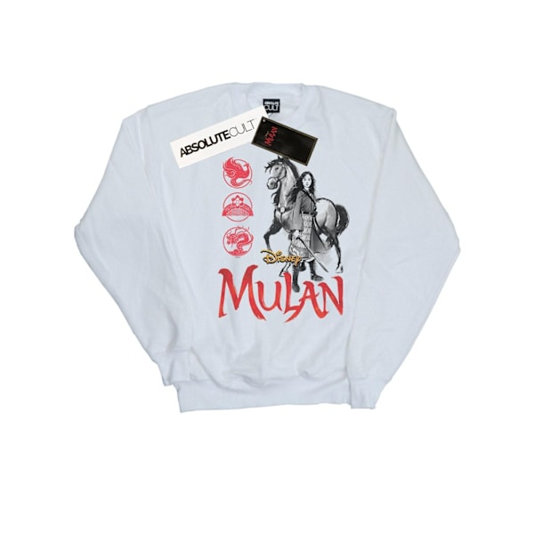 Disney Dam/Kvinnor Mulan Film Häst Pose Sweatshirt M Vit White M