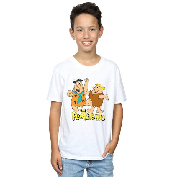 The Flintstones Boys Fred And Barney T-Shirt 5-6 År Vit White 5-6 Years