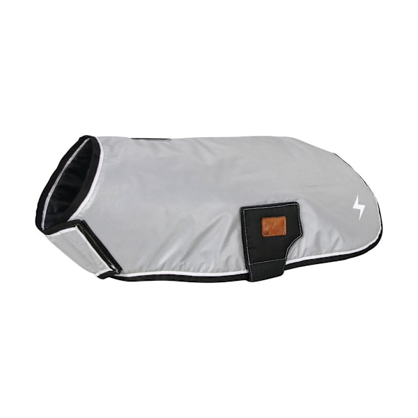 Benji & Flo Silva Flash Hundjacka Stor Svart/Silver Reflekterande Black/Silver Reflective L