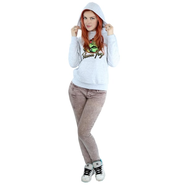 DC Bombshells Dam/Kvinnor Poison Ivy Badge Heather Hoodie L H Heather Grey L