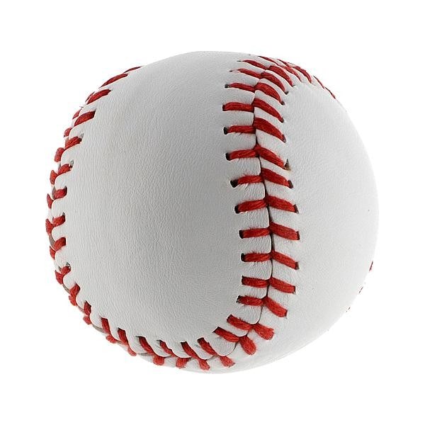 Midwest Unisex Vuxen Läder Rounders Boll En Storlek Vit/Röd White/Red One Size