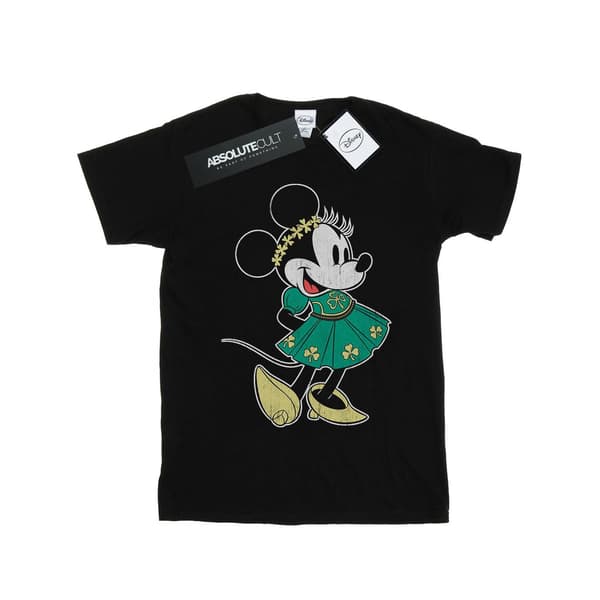 Disney Dam Minnie Mouse St Patrick´s Day Kostym Bomull Black L