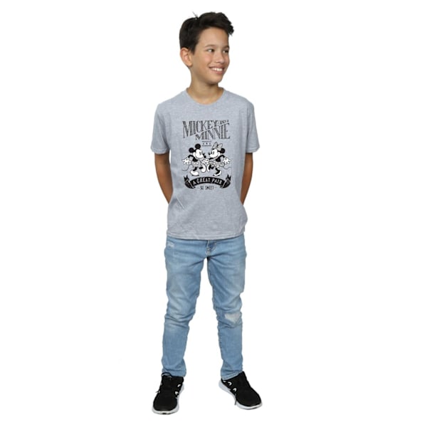 Disney Boys Mickey och Minnie Mouse Great Pair T-shirt 7-8 år Sports Grey 7-8 Years