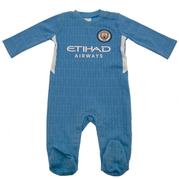 Manchester City FC Baby sovdräkt 12-18 månader Himmelsblå/Vit Sky Blue/White 12-18 Months