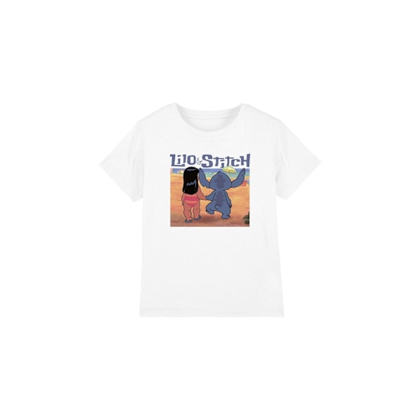 Lilo & Stitch Barn/Barn Into The Sunset T-Shirt 9-10 År White 9-10 Years