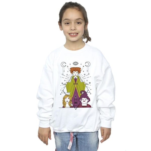 Disney Girls Hocus Pocus Candle Sweatshirt 5-6 år Vit White 5-6 Years