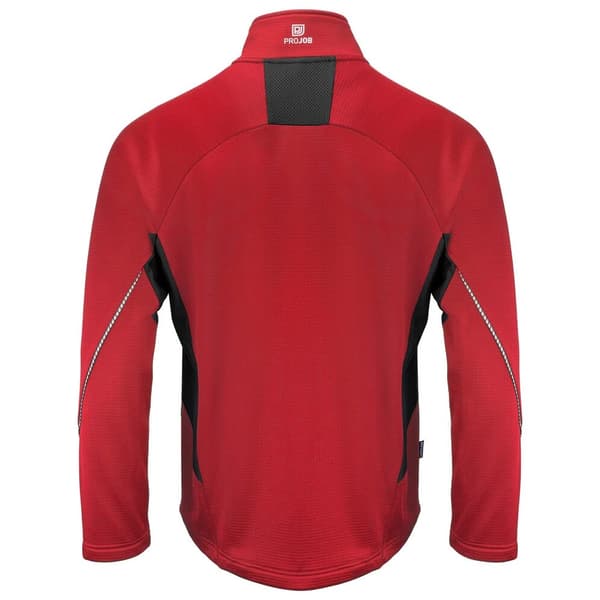Projob Herr 3319 Microfleece Fleecejacka 4XL Röd Red 4XL
