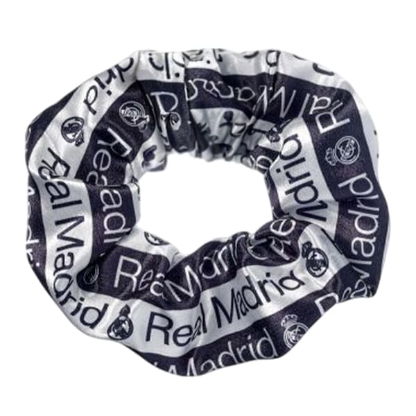 Real Madrid CF Crest Scrunchie One Size Vit/Svart White/Black One Size