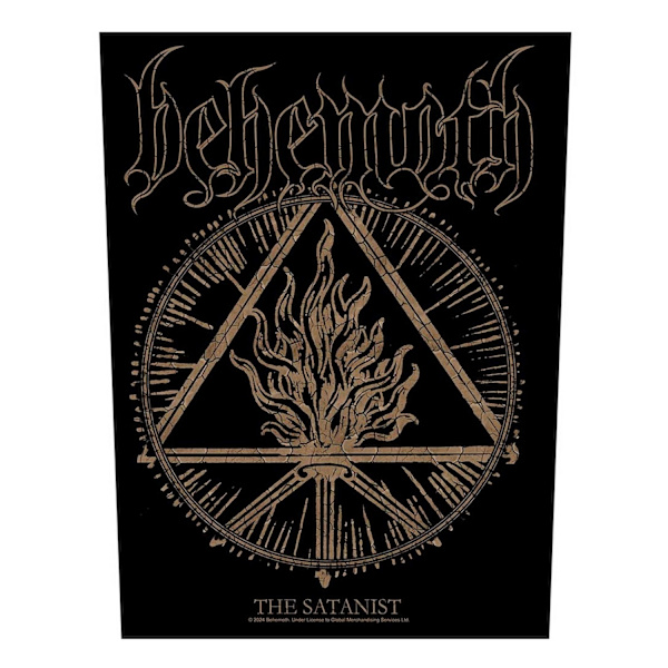 Behemoth The Satanist Patch En Storlek Svart/Guld Black/Gold One Size