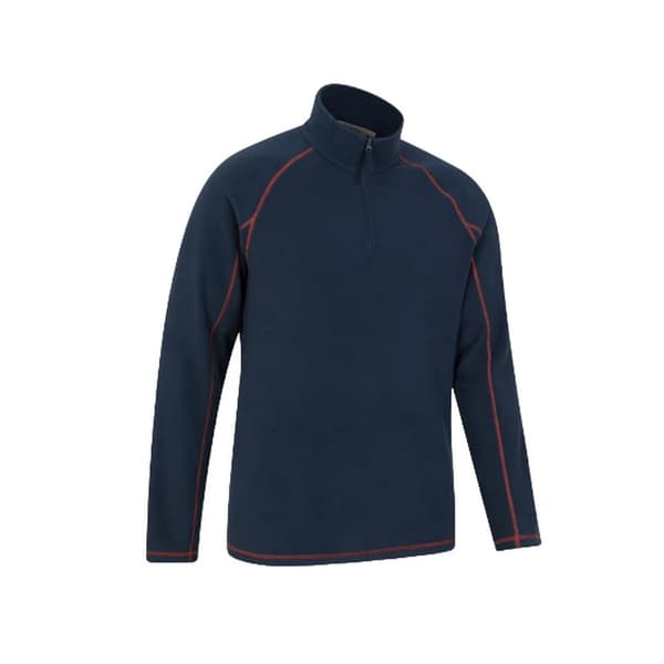 Mountain Warehouse Ashbourne II Half Zip Fleecetröja för män 3XL Marinblå Navy 3XL