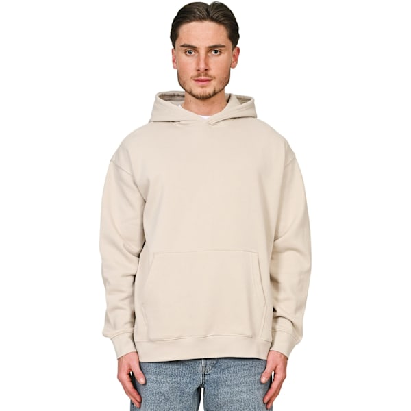 Casual Classics Unisex Vuxen Premium Kammad Bomull Oversized Hoodie Stone XL