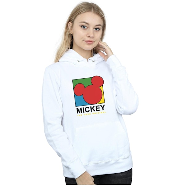 Disney Dam/Kvinnor Mickey Mouse True 90s Hoodie L Vit White L