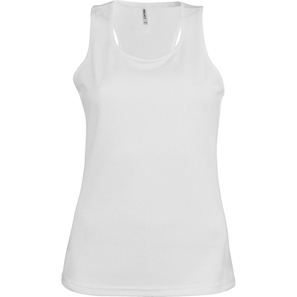 Kariban Proact Dam/Kvinnor Ärmlös Sport / Träningsväst White XL