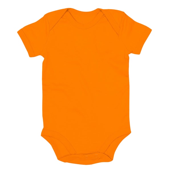 Babybugz Baby Unisex Bodysuit i bomull 3/6 månader Orange Orange 3/6 Months