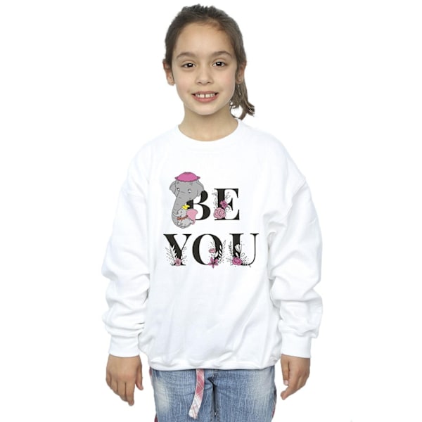 Disney Girls Dumbo Be You Sweatshirt 5-6 år Vit White 5-6 Years