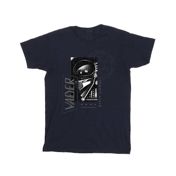 Star Wars Girls Obi-Wan Kenobi Sith SciFi Collage Bomull T-Shir Navy Blue 7-8 Years