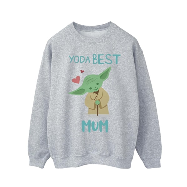 Star Wars Yoda Bästa Mamma Sweatshirt S Sports Grey Sports Grey S