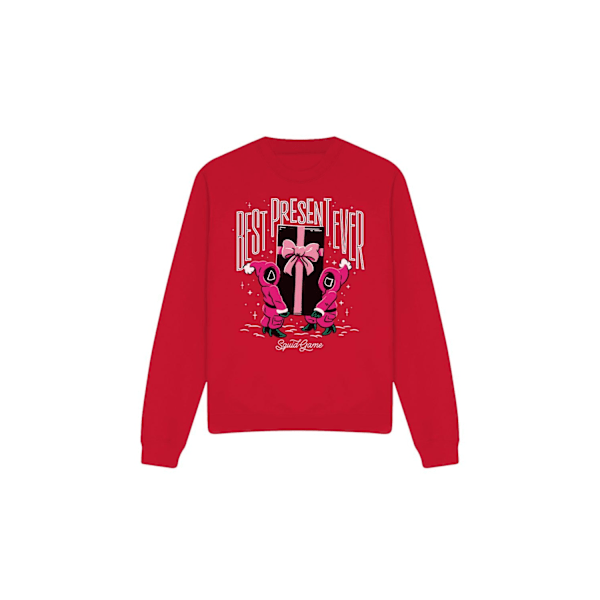 Squid Game Unisex Vuxen Bästa Present Någonsin Sweatshirt S Röd Red S